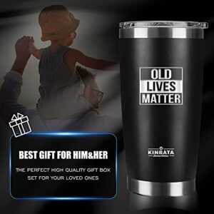 Birthday Gifts for Men-Boyfriend Valentines Day Gifts for Him Retirement Gifts for Men Dad Grandpa Old Lives Still Matter Unique Presents Ideas Tumbler Hammer Multitool