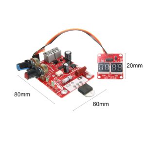 qiguch66 NY-D01 Spot-welder Control Board Digital Display High Precision 40A/100A Spot-welder Time Current Controller Board for Spot Welding - 100a