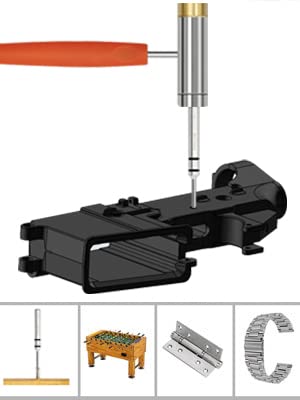 BESTNULE Punch Set, Punch Tools, Roll Pin Punch Set, Made of Solid Material Including Steel Punches and Hammer, Ideal for Maintenance (Without Bench Block)