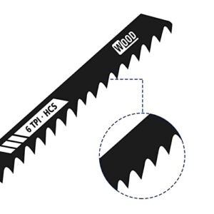 MNA Multi-Purpose Jig-Saw Blades, 50 Pieces, Assorted Jig Saw Kit Value Pack for Wood, Plastic and Metal Cutting with Carry Case