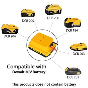 IRONFACE Upgrade Power Wheels Battery Adapter with Speed Controller Kit and Low-Voltage Protection Borad for DeWalt 18V 20V Battery DW DIY Project (2nd Version)