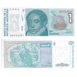 banknotes collection-[asia] argentina 1 oster banknotes foreign commemorative coin nd (1985-89) year p-323b currency, not in circulation or has exited the market