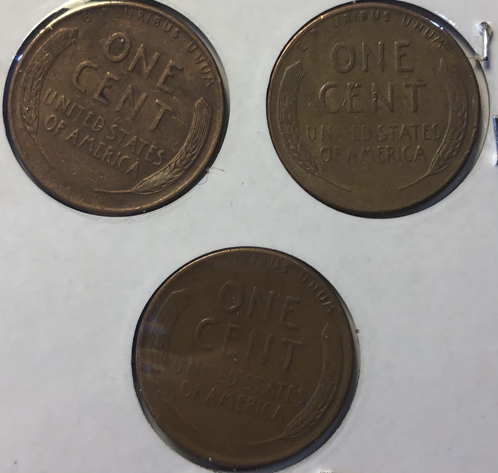 1952 P D S Lincoln Wheat Penny Cent PDS set Penny Seller Very Fine