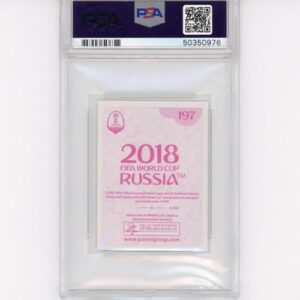 Graded 2018 Panini World Cup Kylian Mbappe #197 Stickers Pink Back Rookie RC Soccer Card PSA 10 Gem Mint