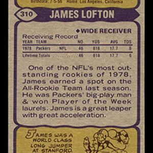 James Lofton Rookie Card 1979 Topps #310