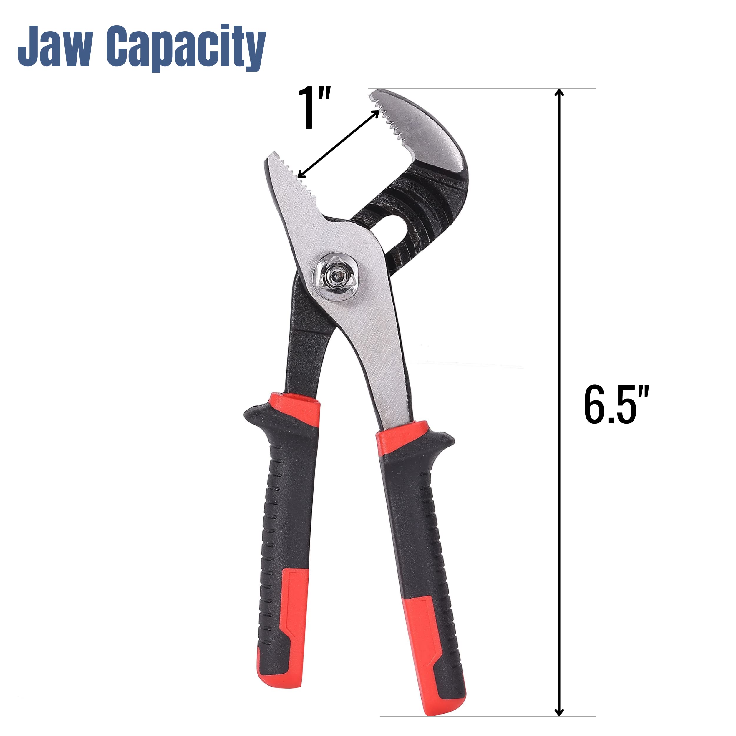 Mr. Pen- Tongue and Groove Pliers, 6.5 Inch, Slip Joint Pliers, Groove Joint Pliers, Adjustable Pliers