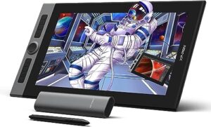 drawing tablet with screen xppen artist pro 16 drawing display full laminated graphics pen display with battery-free digital eraser x3 stylus and 8 shortcut keys&2 dials(133% srgb,15.4 inch)