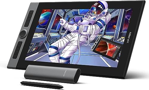 Drawing Tablet with Screen XPPen Artist Pro 16 Drawing Display Full Laminated Graphics Pen Display with Battery-Free Digital Eraser X3 Stylus and 8 Shortcut Keys&2 Dials(133% sRGB,15.4 Inch)