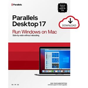 parallels desktop 17 for mac | run windows on mac virtual machine software | 1-year subscription [mac download] [old version]