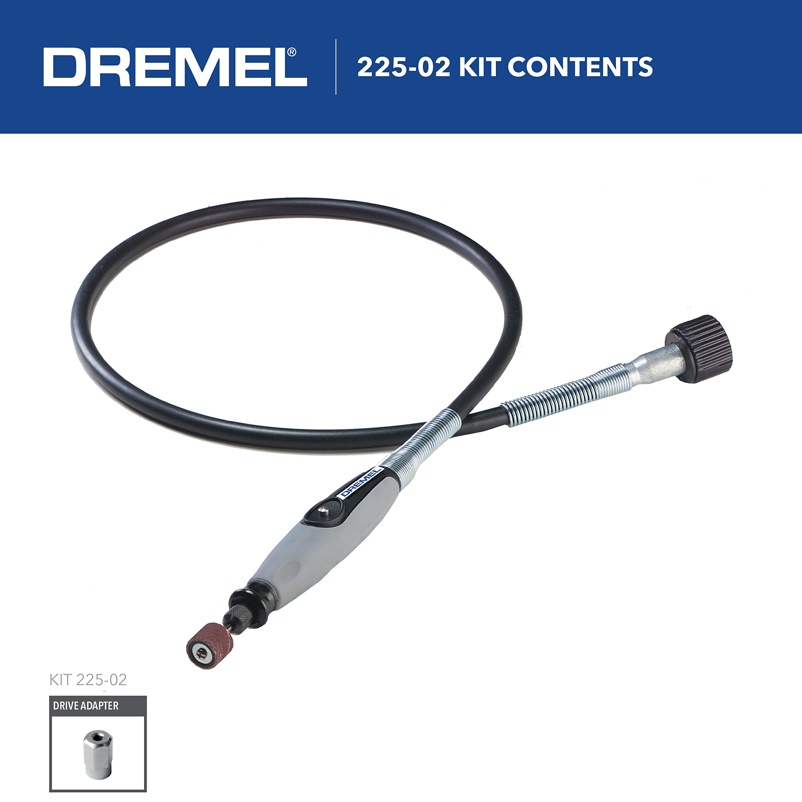 Dremel 575 Right Angle Attachment for Rotary Tool with Flex Shaft Rotary Tool Attachment with Comfort Grip and 36” Long Cable