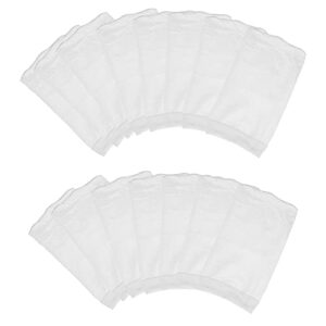 pool vacuum cleaner micro filter bag - compatible with water tech catfish max cg aqua broom & other nground or above ground handheld pool blasters - 15 pack (white)