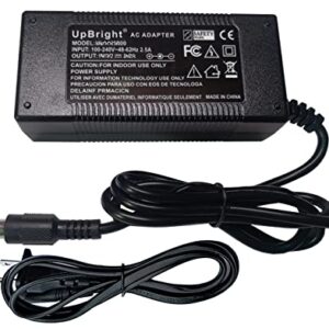 UpBright AC/DC Adapter Compatible with Jackery Explorer 1000 E1000 Portable Power Station 1002Wh Solar Generator 46.4Ah 21.6V Lithium-ion Battery 12V-30V Huntkey HKA18024075-6C ShenZhen Supply Charger