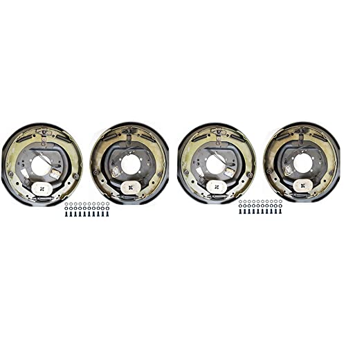 Southwest Wheel New 2-Pack 12" X 2" TruRyde Trailer Electric Brake Assembly (2 Right + 2 Left)