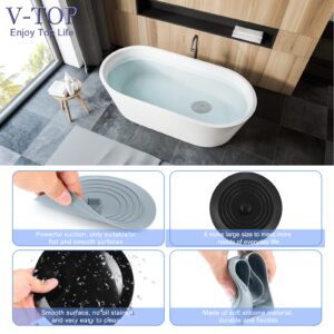 V-TOP Sink Strainer Stopper 4 Pack, Universal Silicone Kitchen Sink Drain Strainer Cover Plug Stopper Kit, 4.5 Inch Stainless Steel Sink Filter Strainer, Food Catcher for Kitchen Sink