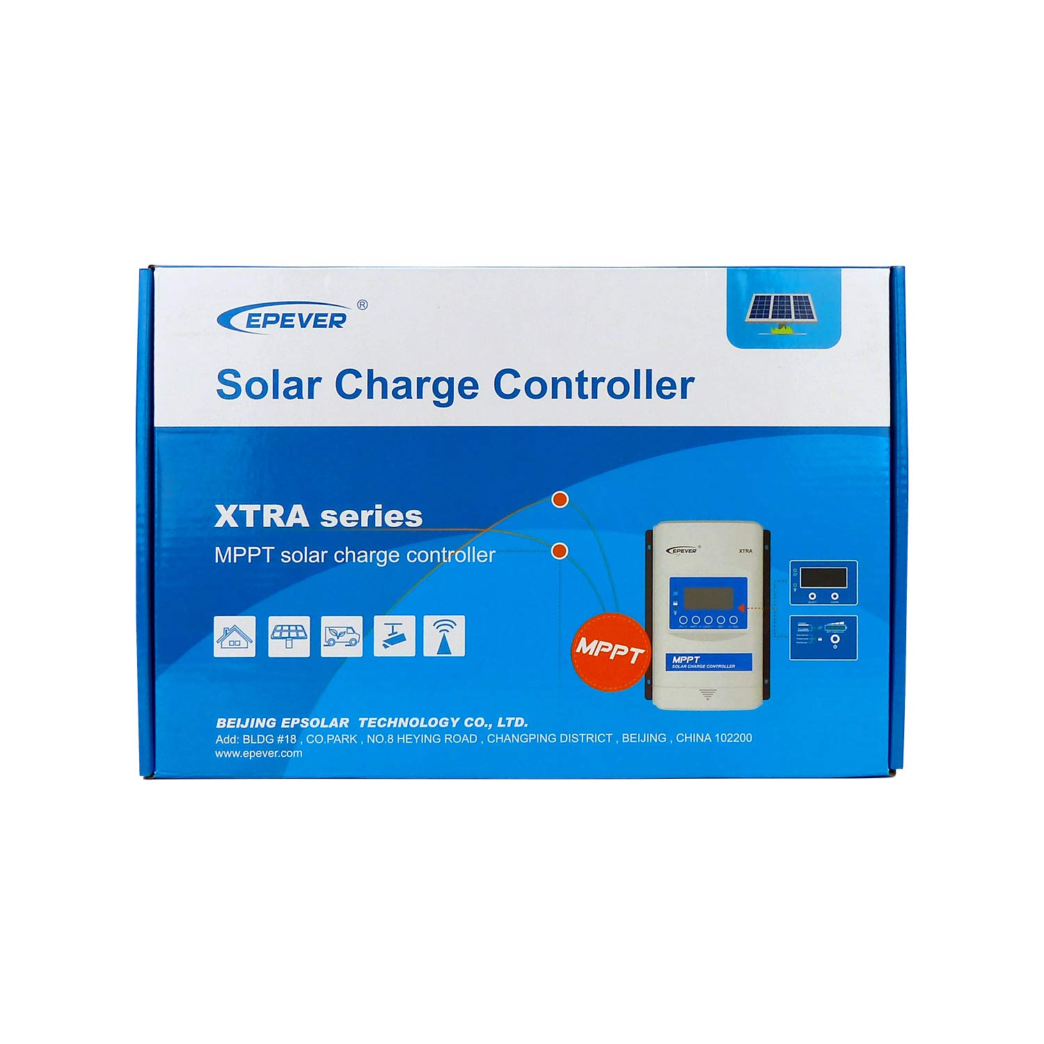 EPEVER MPPT Charge Controller 40A 12V/24V Max PV 100V XTRA4210N + MT50 + RTS + RS485 Cable for Solar Panel Charge Regulator fit for Lead-Acid & Lithium Types (MPPT 40A Kit)