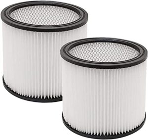 wet dry vac filter 90304 for shop-vac 90350 90304 90333 replacement fits most wet/dry vacuum 5 gallon and above. 2 pack