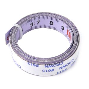 qiguch66 1/2/3/4/5/10m self-adhesive measuring ruler metric positive stainless steel tape measure for miter saw - 6