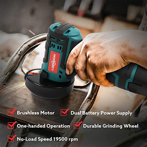JIUNENG Mini Angle Grinder,12V Mini Cordless Angle Grinder with Two Battery, Metal Cutter Machine for Grind,Cut