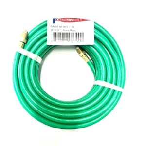 startechweld argon gas hose for mig/tig welding flowmeter 1/4", 5/8"x18 male, npt fittings, inert hose (50 feet)