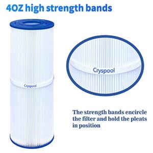 Cryspool PRB25-IN Spa Filter Compatible with C-4326 Hot Tub Filter, FC-2375, 3005845, R172327, R173429, 33521, 25392, 817-2500,5X13 Spa Filter 25 sq.ft,2pack