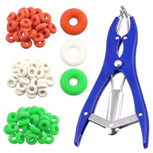mardatt 121 pcs bander snap pliers with 120 pcs rubber rings, multi function filling pliers, balloon expander tool snap pliers