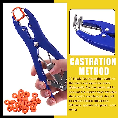 Mardatt 121 Pcs Bander Snap Pliers with 120 Pcs Rubber Rings, Multi Function Filling Pliers, Balloon Expander Tool Snap Pliers