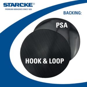 Starcke Premium Conversion Pads for PSA Sticky Back Sanding Discs to Convert to Hook and Loop Backing (3 Pack, 6 Inch - No Hole)