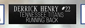 Derrick Henry Autographed Blue Tennessee Jersey - Beautifully Matted and Framed - Hand Signed By Henry and Certified Authentic by Beckett - Includes Certificate of Authenticity