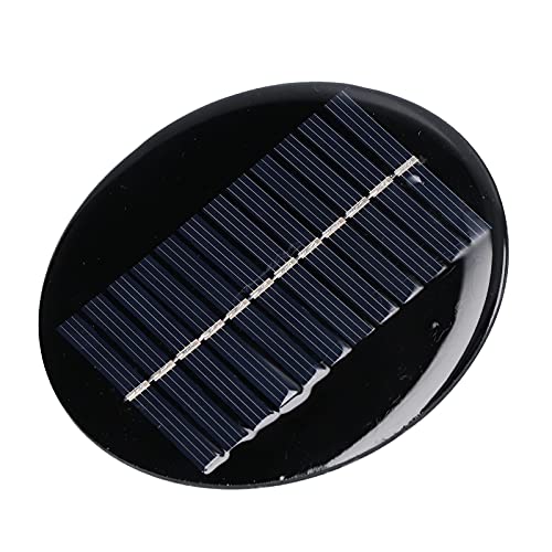 0.8W Round Solar Panel6V Solar & Wind Power Solar Panels 10cm DIY Solar Panel Compatible with Power Cellphones or BatterySolar Charging Board for Solar Light