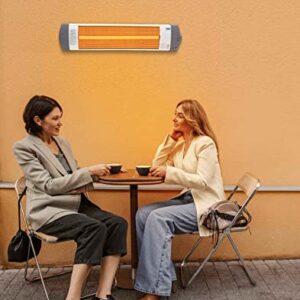 Econat C-15 | 1500-Watt Electric Heater with Thermostat | Energy Efficient Heater for Indoor and Outdoor