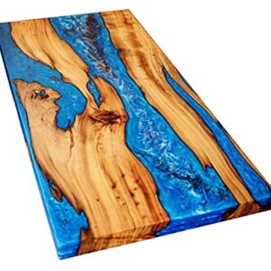 Epoxy Table, Live Edge Wooden Table, Epoxy Resin River Table, Natural Wood,Dining Table, Natural Epoxy Table, Resin Table