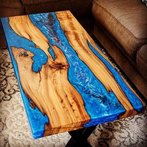 Epoxy Table, Live Edge Wooden Table, Epoxy Resin River Table, Natural Wood,Dining Table, Natural Epoxy Table, Resin Table