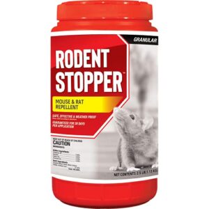 messinas rs-g-001 rodent stopper 2.5 lb shaker jug granular, brown