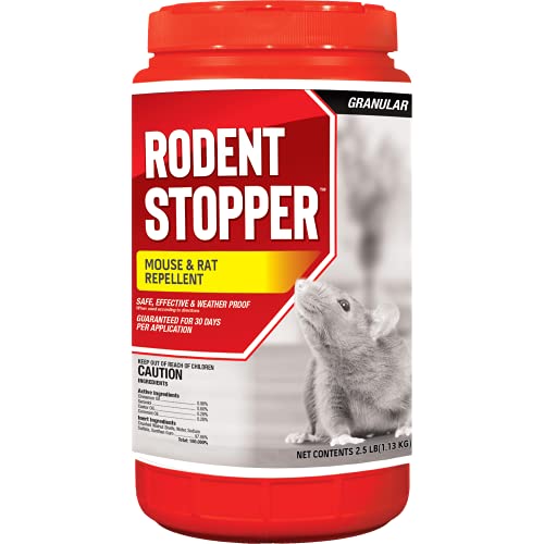 Messinas RS-G-001 Rodent Stopper 2.5 lb Shaker Jug Granular, Brown