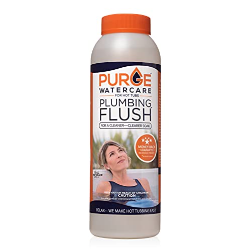 Purge Watercare Plumbing Flush - Jet Cleaner for Hot Tubs & Cold Plunge - Hot Tub Chemicals, Spa Purge Hot Tub Cleaner, Spa Chemicals for Hot Tub, Cold Plunge Water Treatment, Cold Plunge Cleaner 16oz