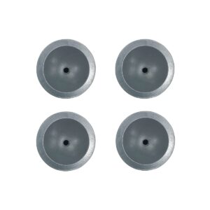 4 pieces replacement feet:for shower chair bath seat 1-1/8" rubber tips non slip shower bench & tub transfer benches suction cup feet