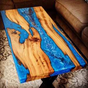 Epoxy Table, Epoxy Resin River Table, Live Edge Wooden Table, Natural Wood,Dining table, Natural Epoxy Table, Resin Table