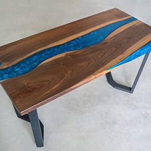 Epoxy Table, Live Edge Wooden Table, Epoxy Resin River Table, Natural Wood,Dining Table, Natural Epoxy Table, Resin Table