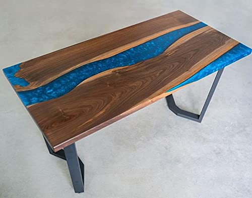 Epoxy Table, Live Edge Wooden Table, Epoxy Resin River Table, Natural Wood,Dining Table, Natural Epoxy Table, Resin Table