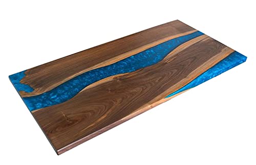 Epoxy Table, Live Edge Wooden Table, Epoxy Resin River Table, Natural Wood,Dining Table, Natural Epoxy Table, Resin Table