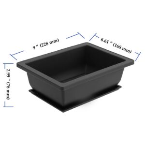 HEIHAK 20 PCS 9 Inch Bonsai Training Pots, Rectangular Bonsai Plants Growing Pot with 20 Humidity Trays and Drainage Built-in Mesh for Garden, Yard, Office, Porch, Balcony, Home Decoration