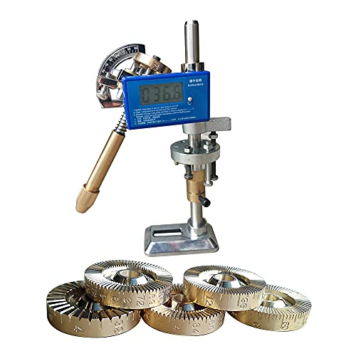 BAXIONGDI digital angle facet manipulator with 5 index wheels (32,64,72,80,96),angle positioning robot arm,multi-height positioning manipulator,for jewelry, jade, gem adjust angles grinding&polishing