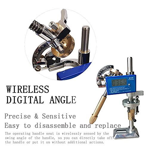 BAXIONGDI digital angle facet manipulator with 5 index wheels (32,64,72,80,96),angle positioning robot arm,multi-height positioning manipulator,for jewelry, jade, gem adjust angles grinding&polishing