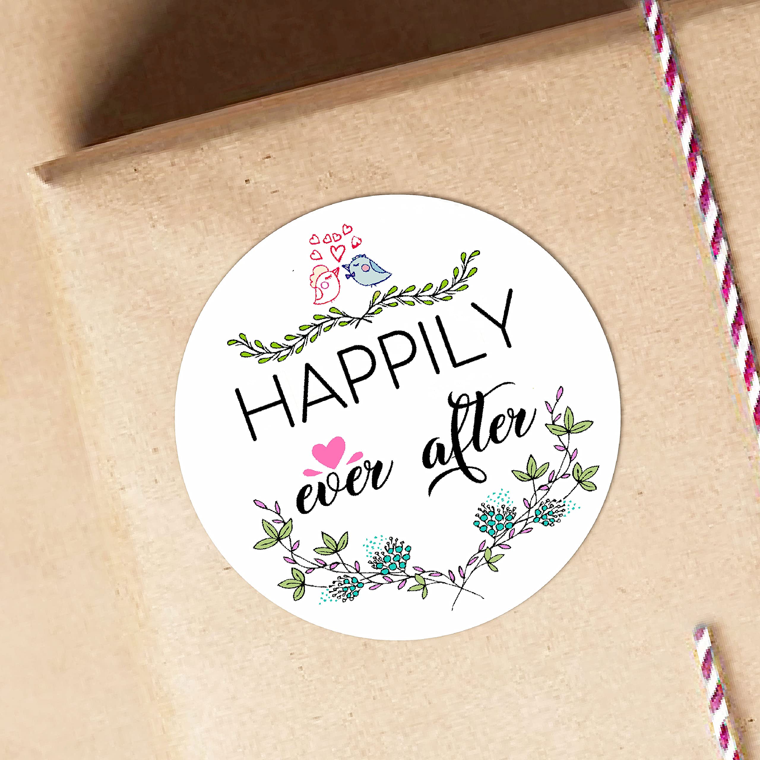 Happily Ever After Wedding Favor Wedding Stickers Wedding Favor Gift Labels Stickers-120PCS