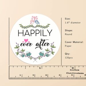 Happily Ever After Wedding Favor Wedding Stickers Wedding Favor Gift Labels Stickers-120PCS