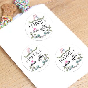 Happily Ever After Wedding Favor Wedding Stickers Wedding Favor Gift Labels Stickers-120PCS