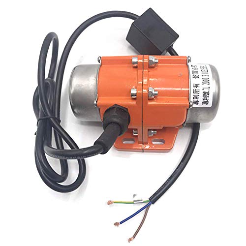 Hsing 100W Concrete Vibrator Vibration Motor with Speed Controller, AC 110V 3600rpm Single Phase Power Concrete Vibrators for Shaker Table (100W + Controller)