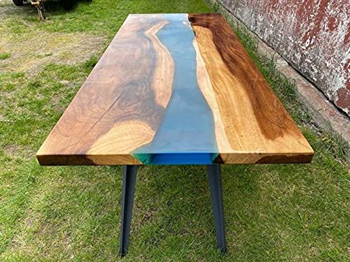 Epoxy Table, Live Edge Wooden Table, Epoxy Resin River Table, Natural Wood, Dining table, Natural Epoxy Table, Resin Table