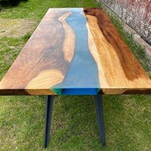 Epoxy Table, Live Edge Wooden Table, Epoxy Resin River Table, Natural Wood,Dining table, Natural Epoxy Table, Resin Table