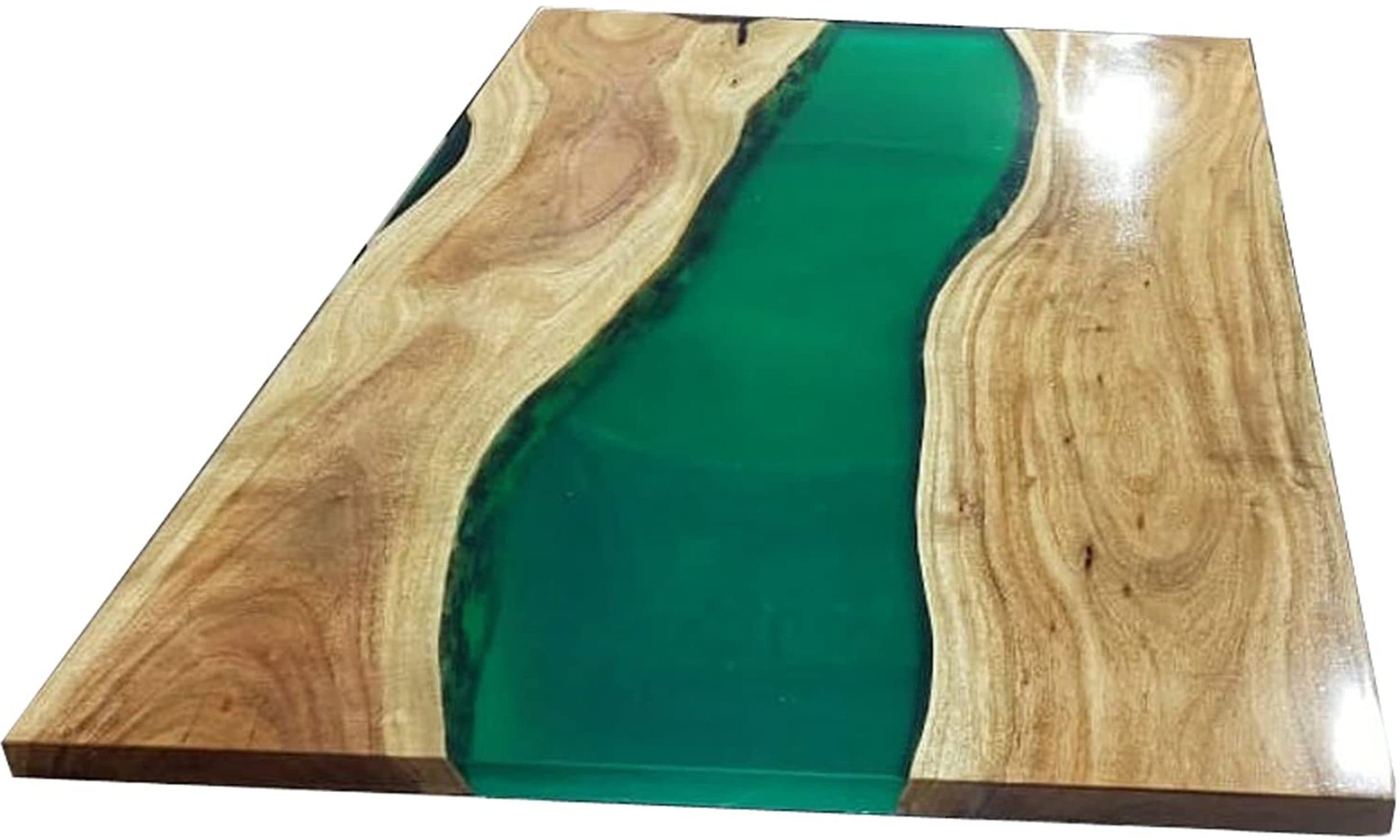 Epoxy Table, Live Edge Wooden Table, Epoxy Resin River Table, Natural Wood,Dining table, Natural Epoxy Table, Resin Table 42x24 Inch